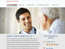 Tablet Screenshot of medcareroseville.com